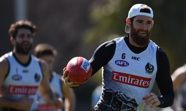 2308GoldyVFLTEAM.jpg Tyson Goldsack at training on Thursday (Photo: Luke Henry) - VFL,Collingwood Magpies,Collingwood